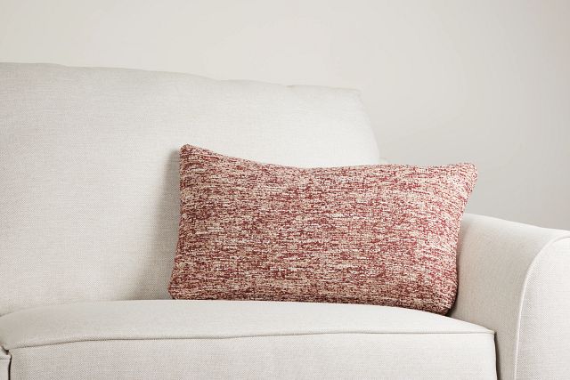 Baxter Red Lumbar Accent Pillow