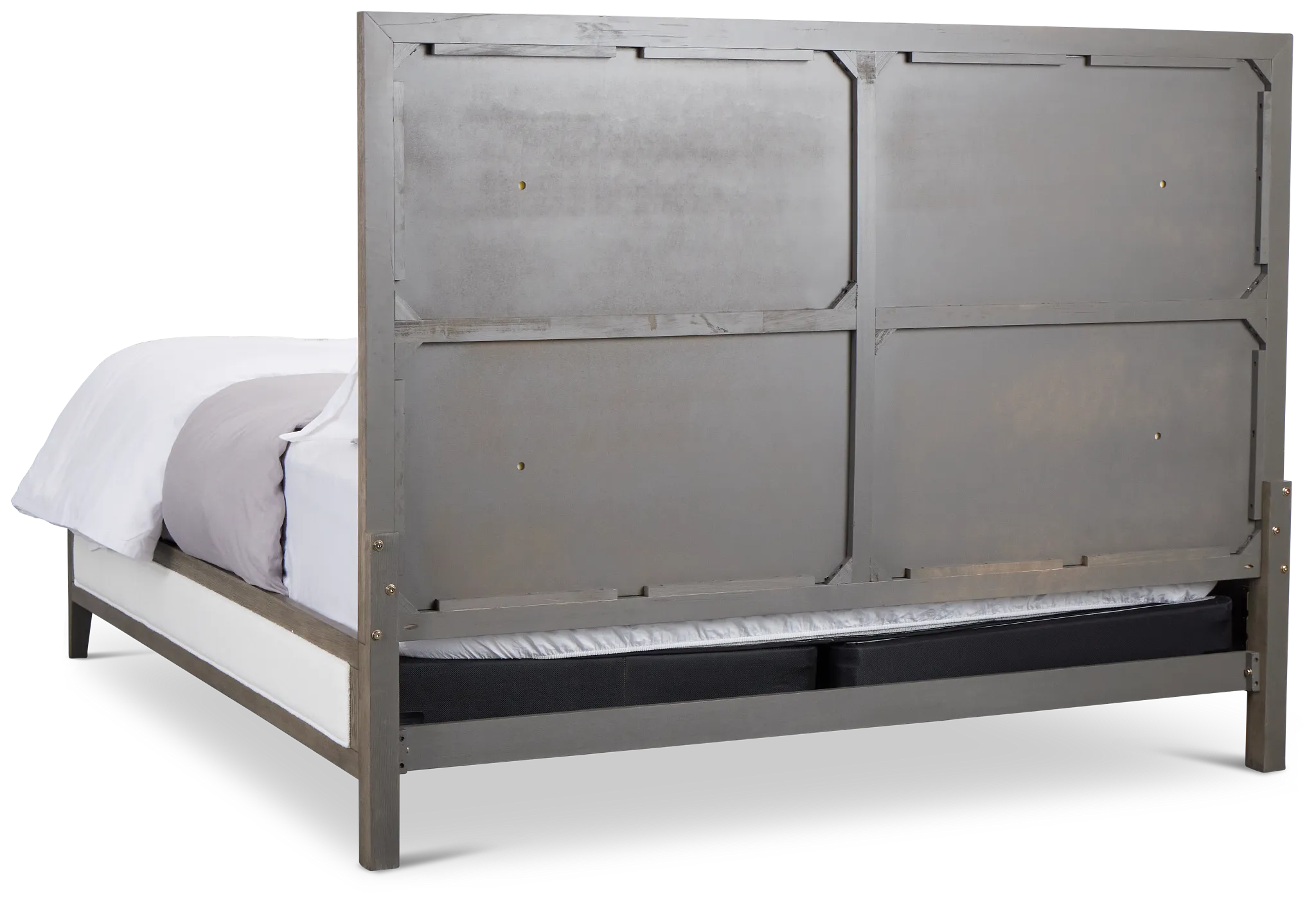 Alden Gray Uph Platform Bed