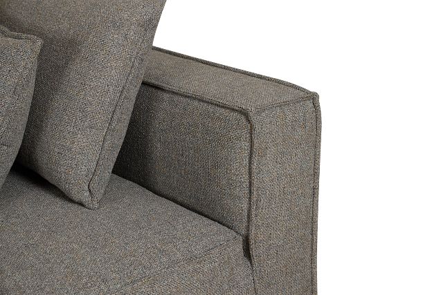 Tatum Gray Fabric 4-piece Modular Sectional