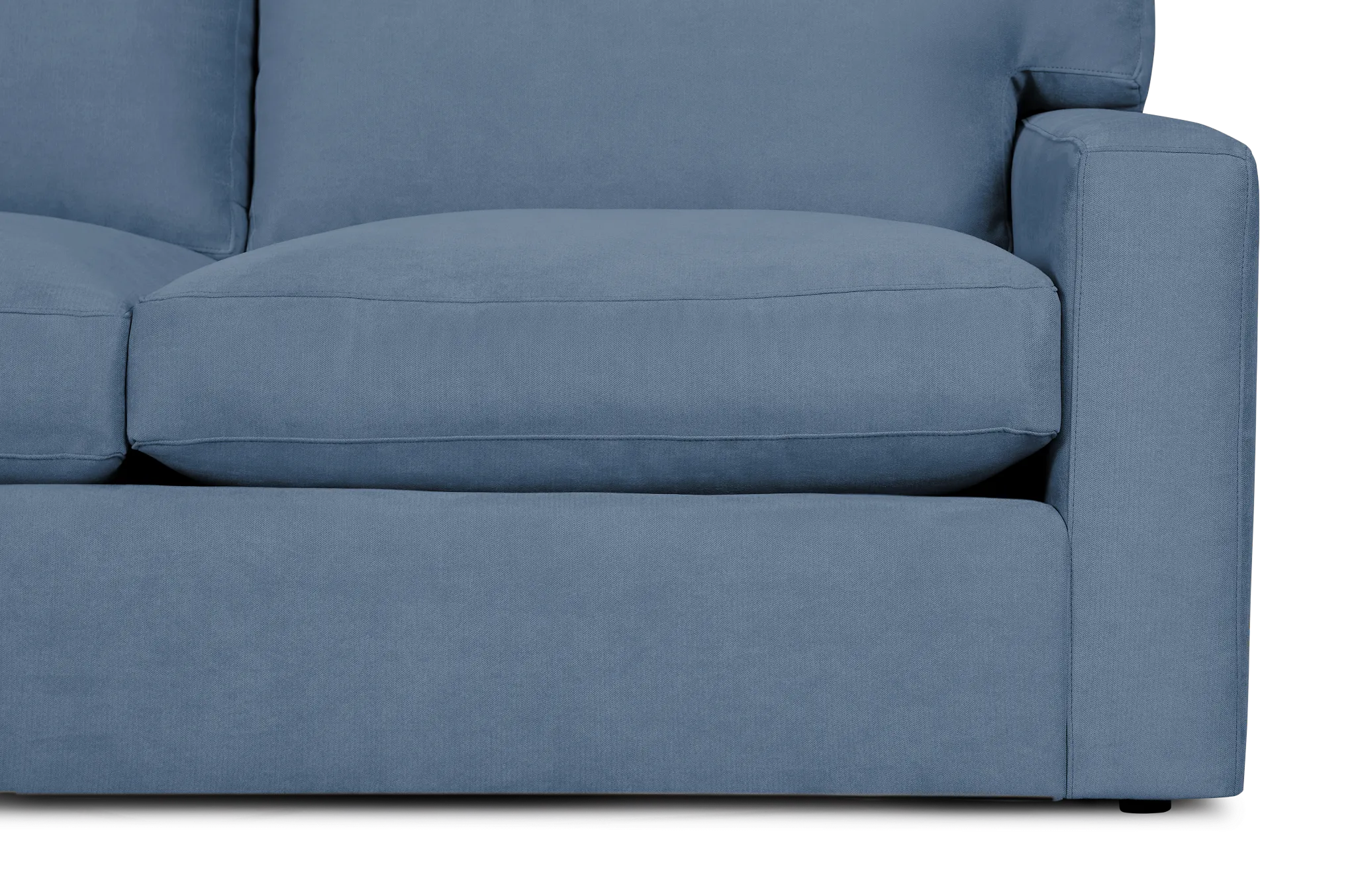 Hudson Blue Fabric Loveseat