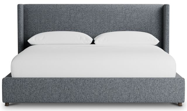 Captiva Elavation Gray 48" Upholstered Shelter Bed