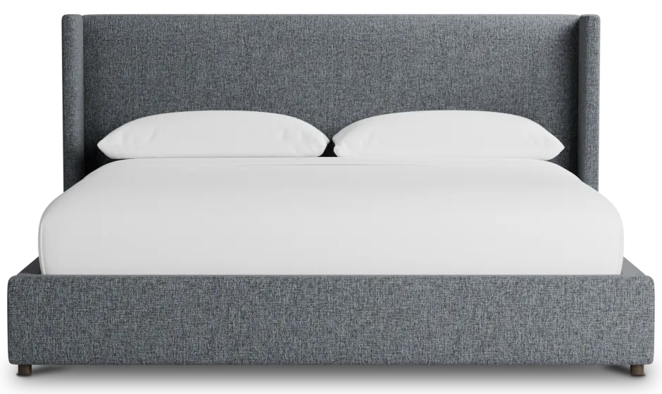 Captiva Elavation Gray 48" Upholstered Shelter Bed