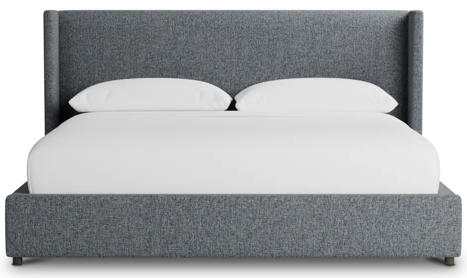 Captiva Elavation Gray 48" Upholstered Shelter Bed Captiva Elavation Gray 48" Upholstered Shelter Bed