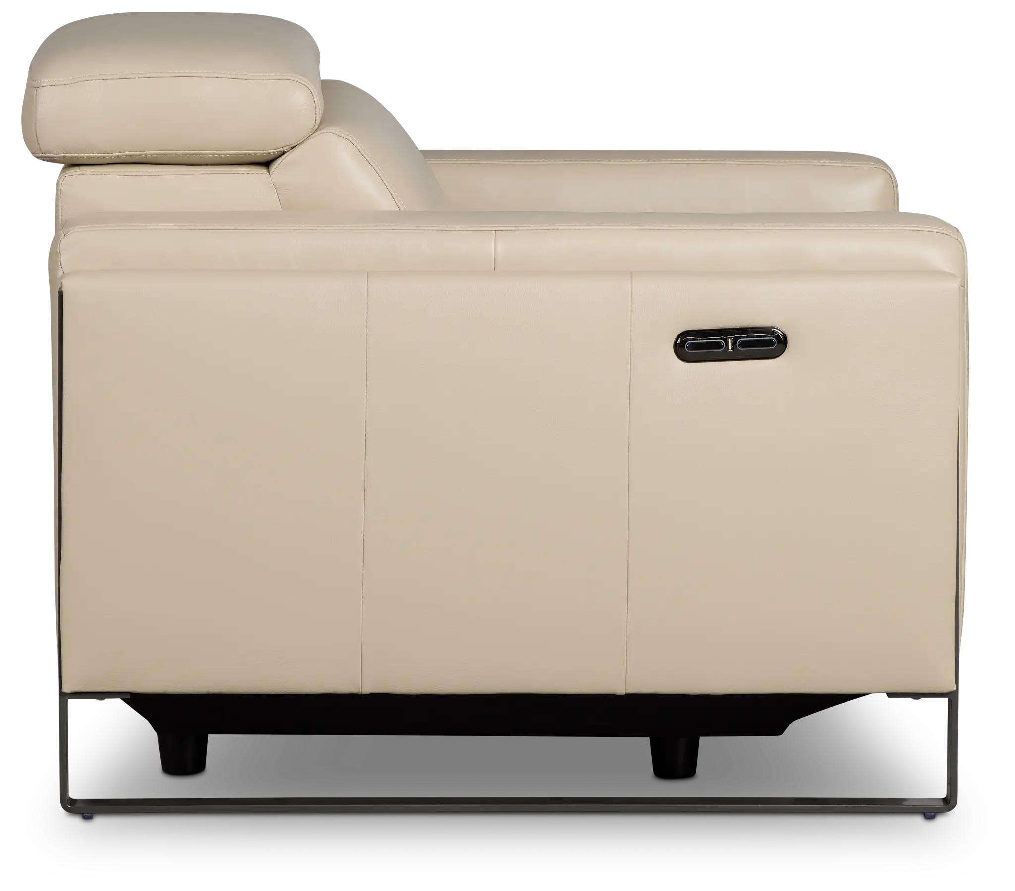 Atlas Taupe Lthr/vinyl Power Recliner With Power Headrest Atlas Taupe Lthr/vinyl Power Recliner With Power Headrest