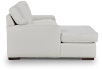 Austin White Fabric Left Chaise Sectional