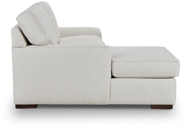 Austin White Fabric Left Chaise Sectional (2)