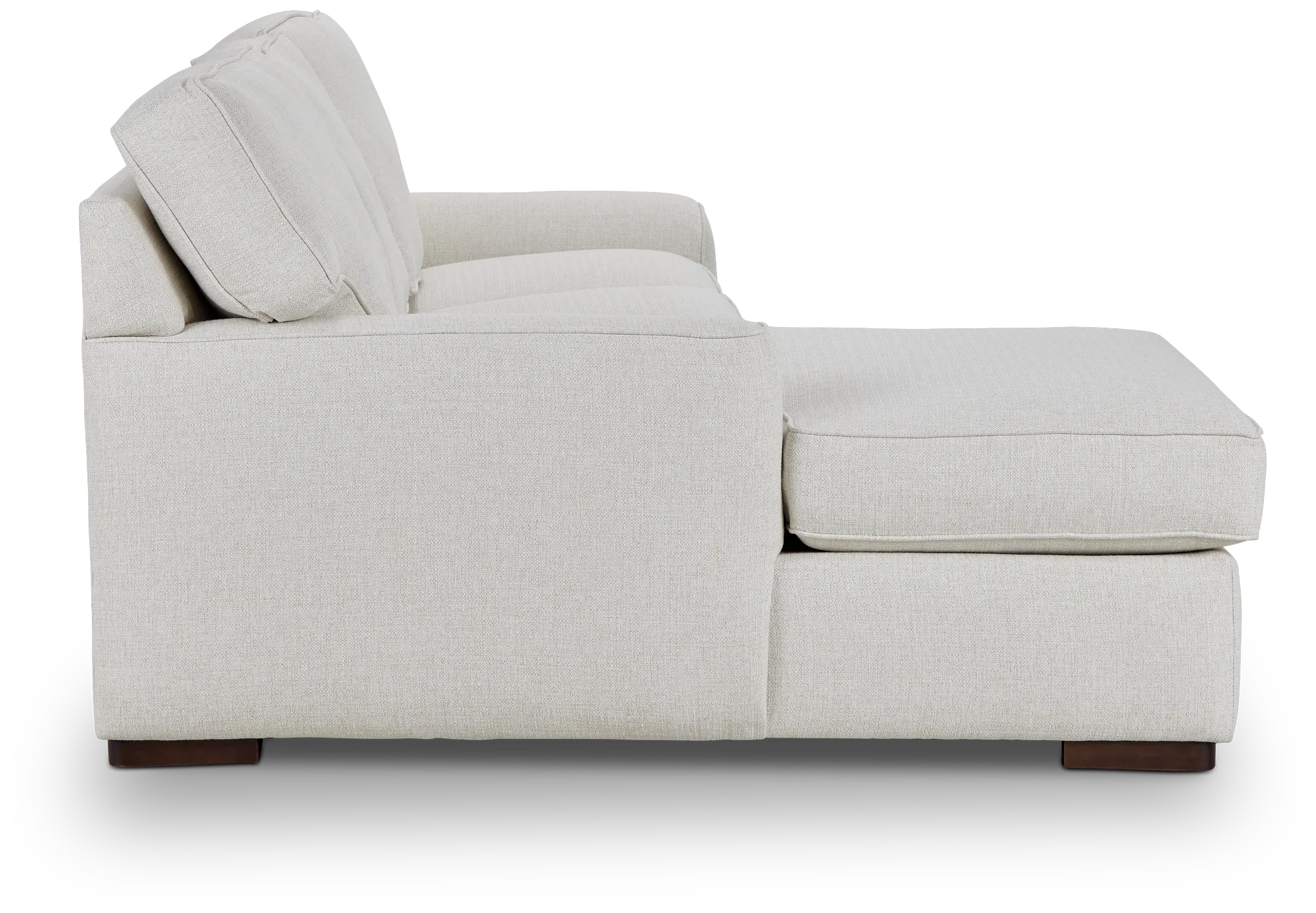 Austin White Fabric Left Chaise Sectional