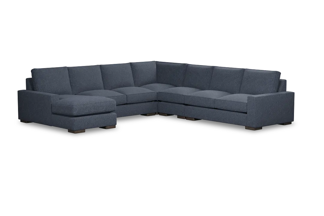 Edgewater Maguire Blue Large Left Chaise Sectional