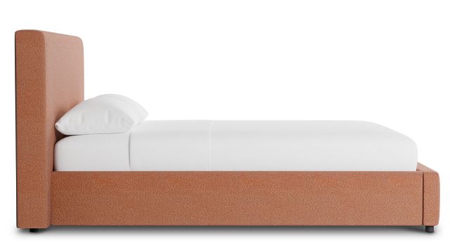 Grayton Sutton Orange 44" Upholstered Platform Bed