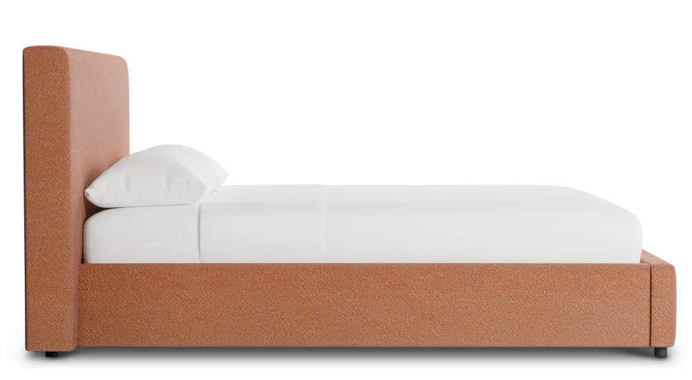 Grayton Sutton Orange 44" Upholstered Platform Bed