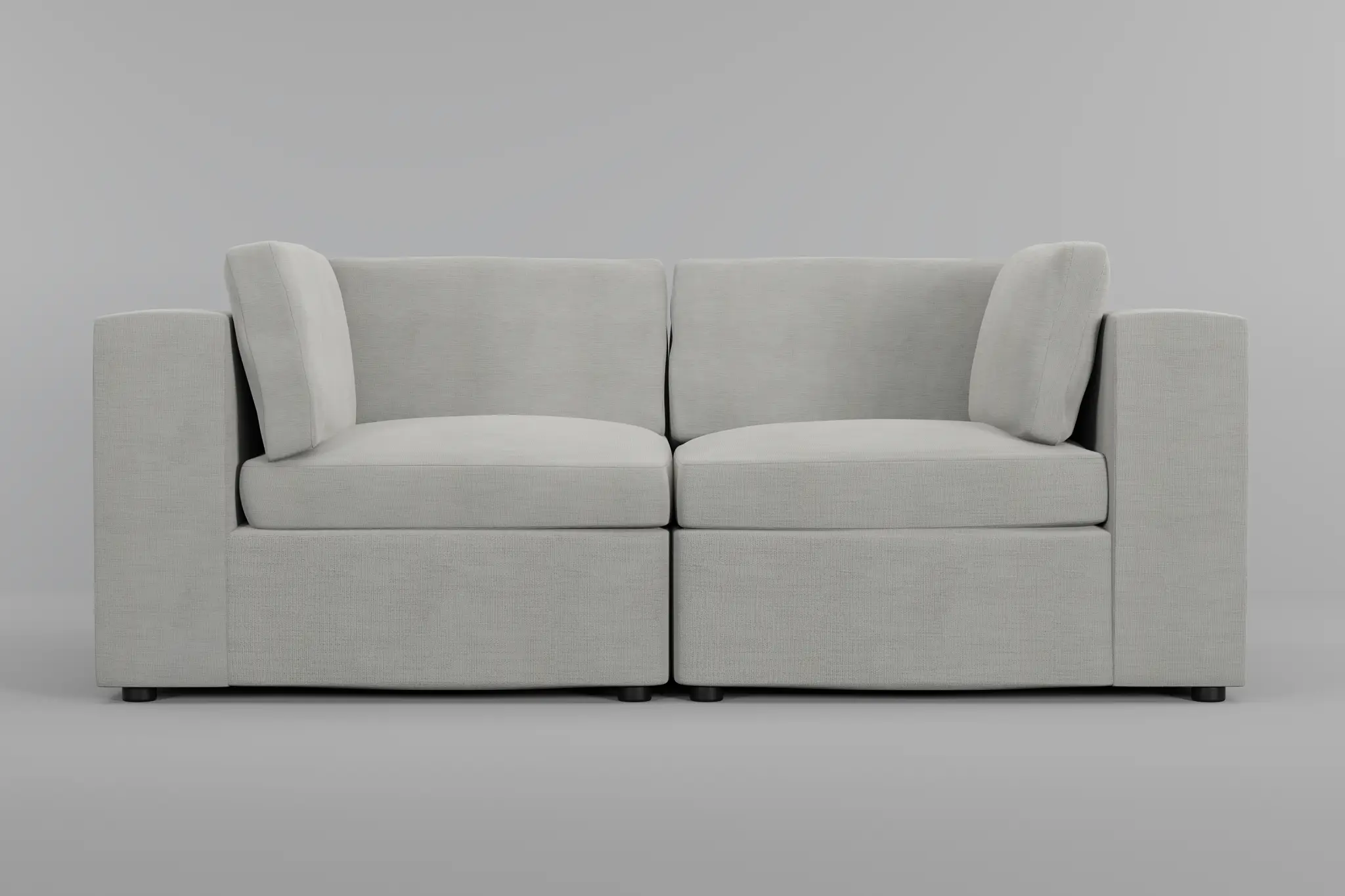 Destin Maguire Ivory Fabric 2-piece Modular Sofa Destin Maguire Ivory Fabric 2-piece Modular Sofa