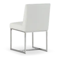 Miami White Micro Upholstered Side Chair