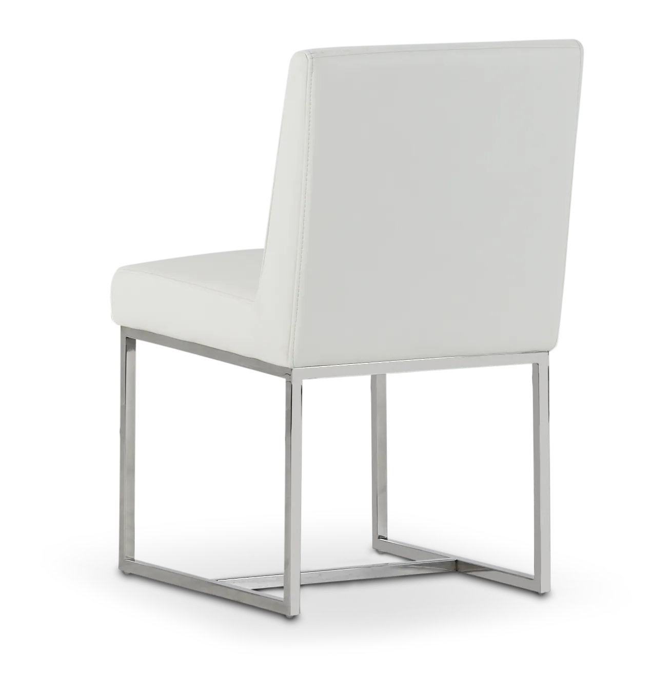 Miami White Micro Upholstered Side Chair