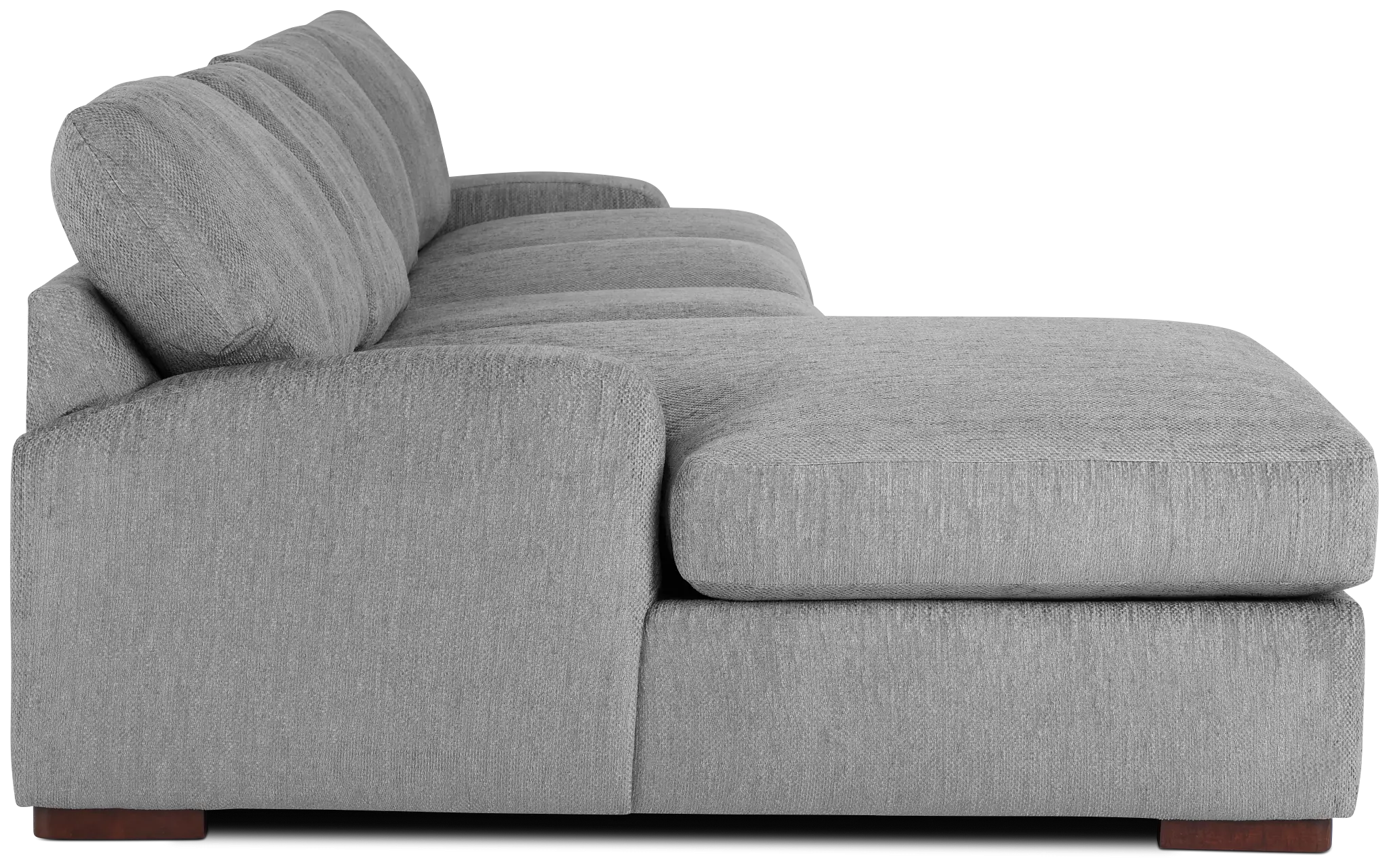 Alpha Light Gray Fabric Small Left Chaise Sectional Alpha Light Gray Fabric Small Left Chaise Sectional