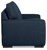 Sinclair Dark Blue Fabric Memory Foam Sleeper