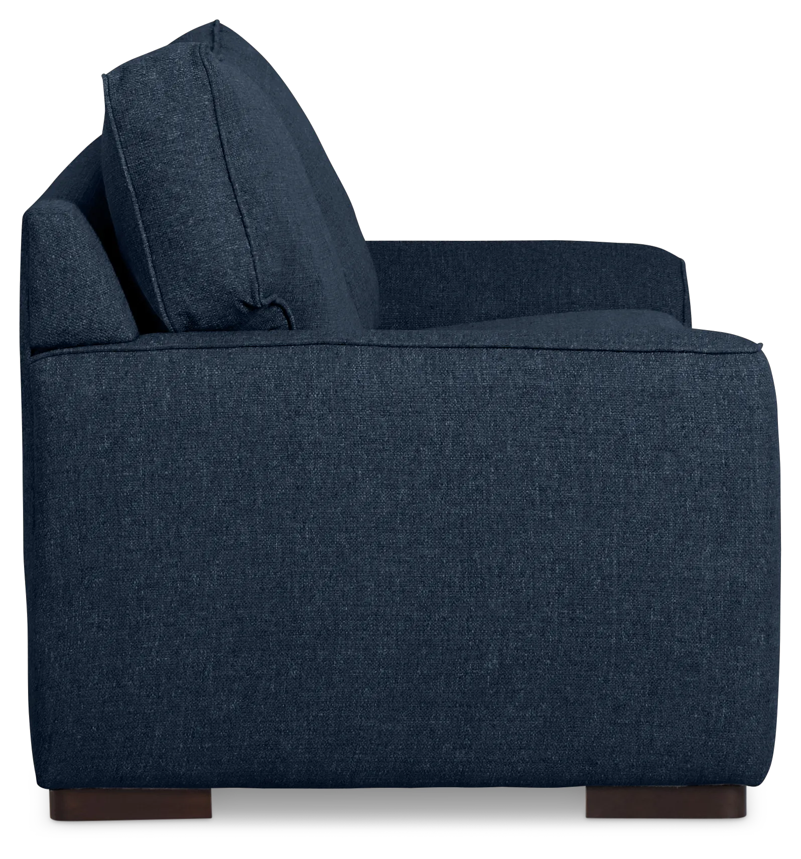 Sinclair Dark Blue Fabric Memory Foam Sleeper