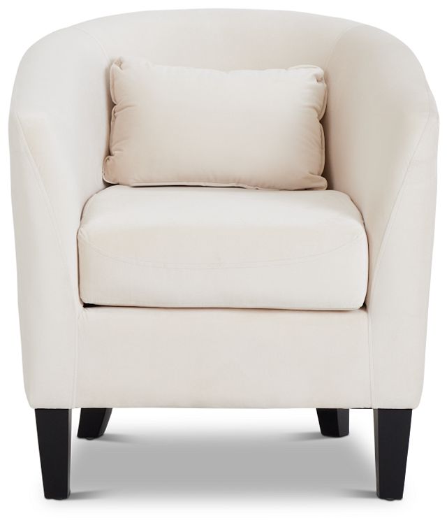 Stanton Light Beige Velvet Accent Chair