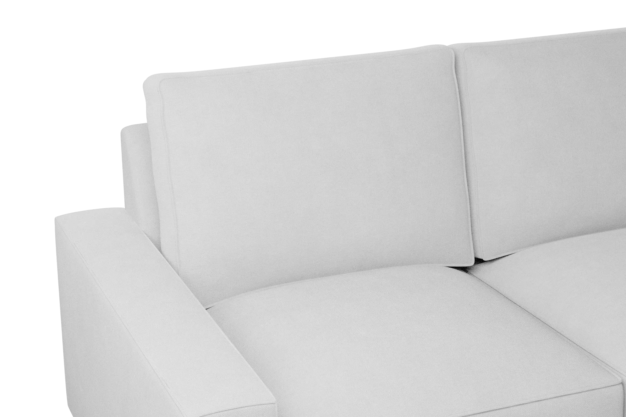 Edgewater Suave White Large Right Chaise Sectional