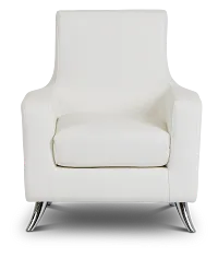 Marquez White Micro Accent Chair