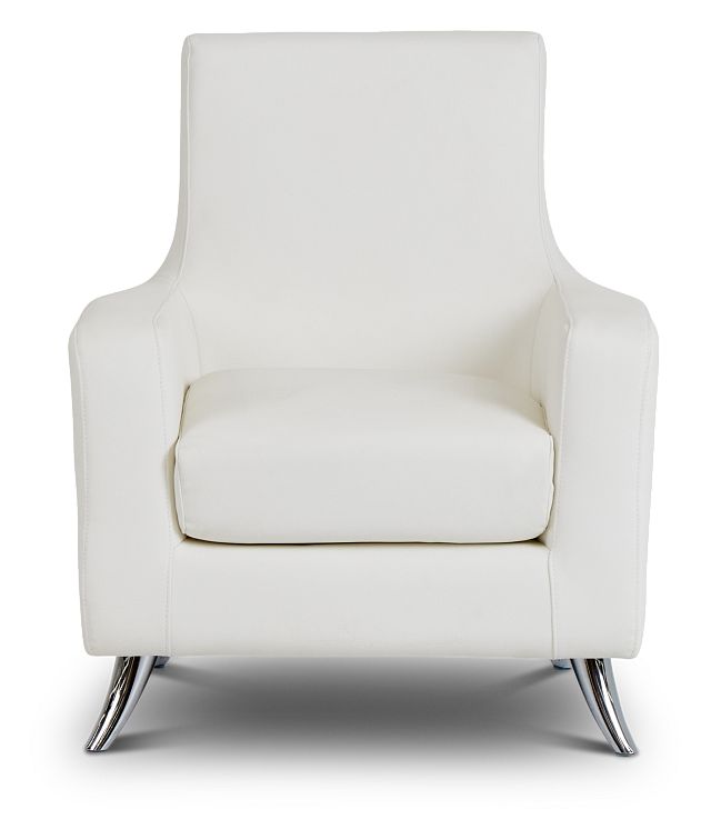 Marquez White Micro Accent Chair (3)