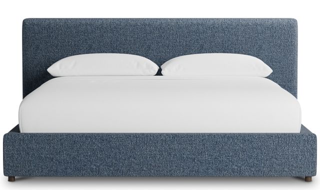 Grayton Maguire Blue 44" Upholstered Platform Bed