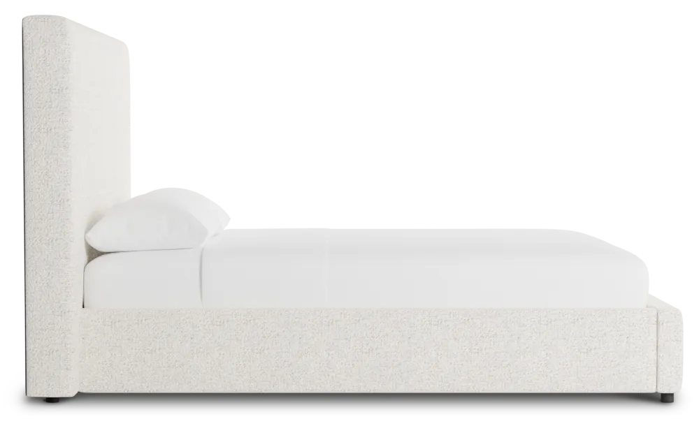 Grayton Natural Beauty Beige 54" Upholstered Platform Bed