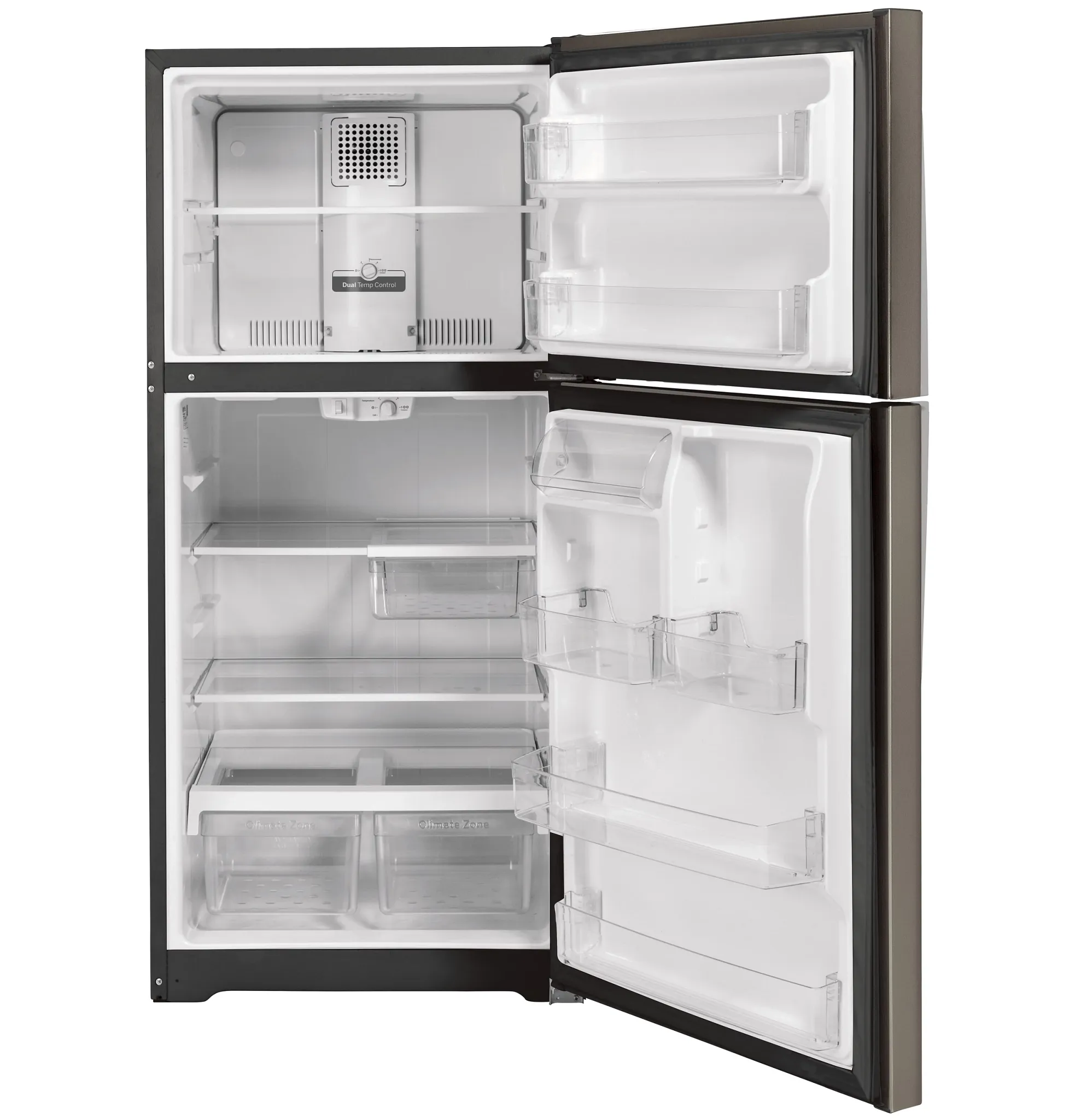 Ge Profile 22 Series Slate Top Freezer Refrigerator