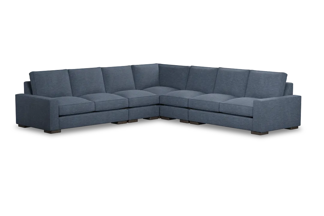 Edgewater Elevation Dark Blue Large Two-arm Sectional