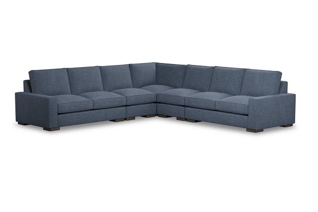 Edgewater Elevation Dark Blue Large Two-arm Sectional