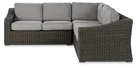 Canyon Gray Small Two-arm Sectional