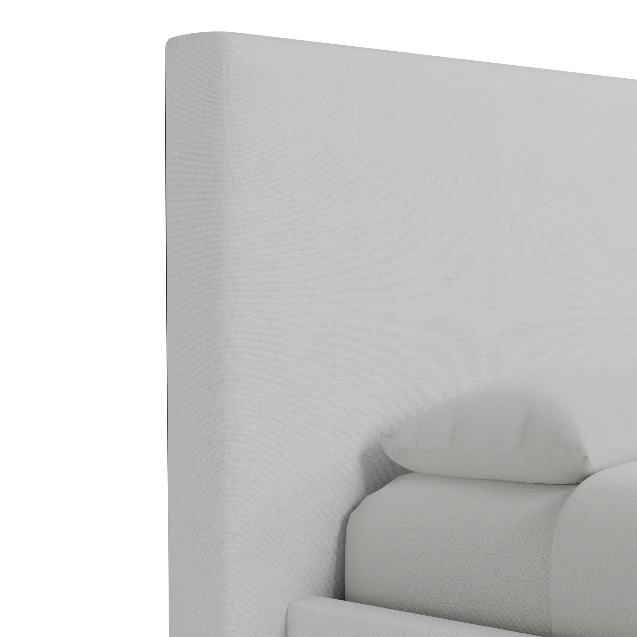 Grayton Suave White 54" Upholstered Platform Bed Grayton Suave White 54" Upholstered Platform Bed