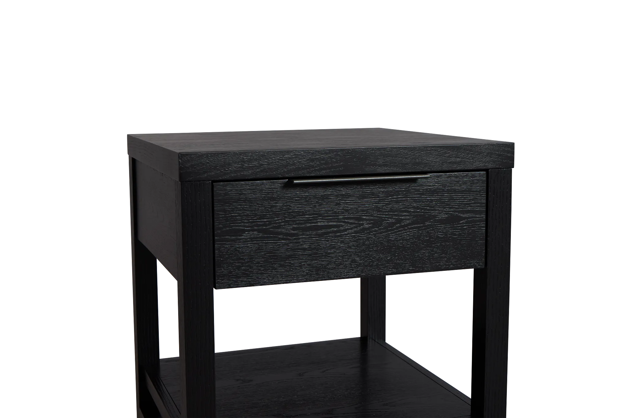 Williamsburg Black Square End Table