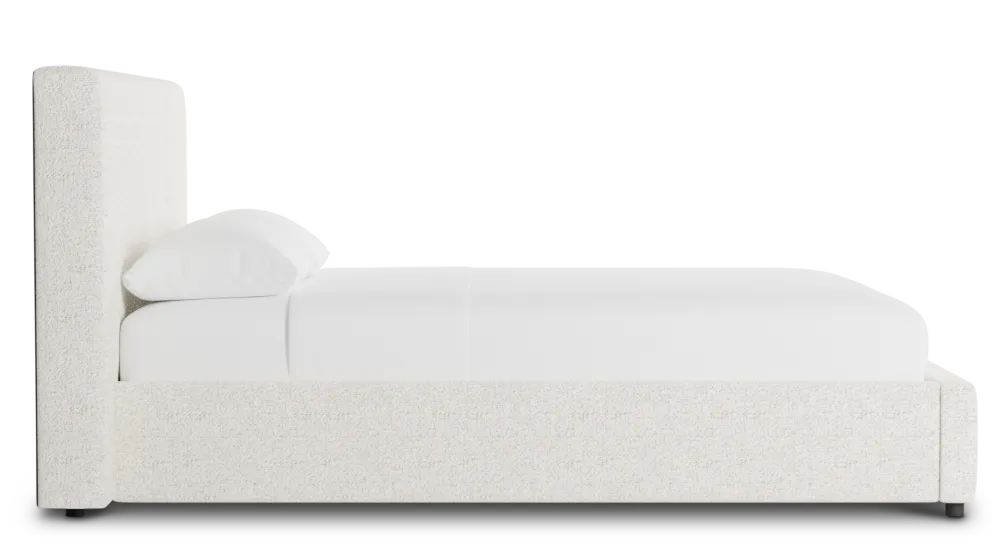 Grayton Natural Beauty Beige 44" Upholstered Platform Bed