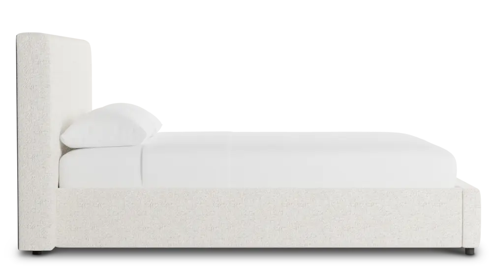 Grayton Natural Beauty Beige 44" Upholstered Platform Bed Grayton Natural Beauty Beige 44" Upholstered Platform Bed