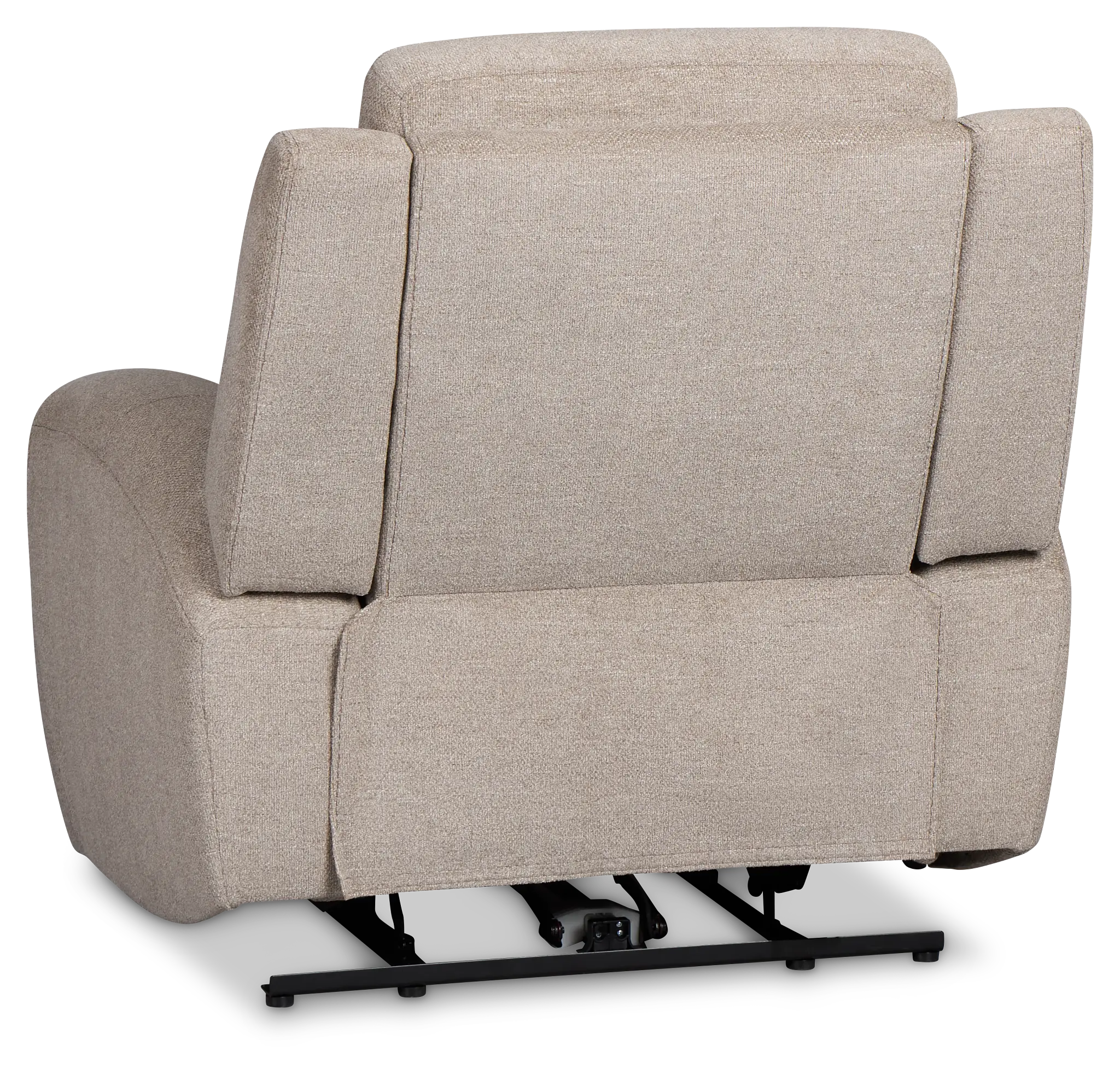 Walker Beige Fabric Power Recliner With Power Headrest Walker Beige Fabric Power Recliner With Power Headrest