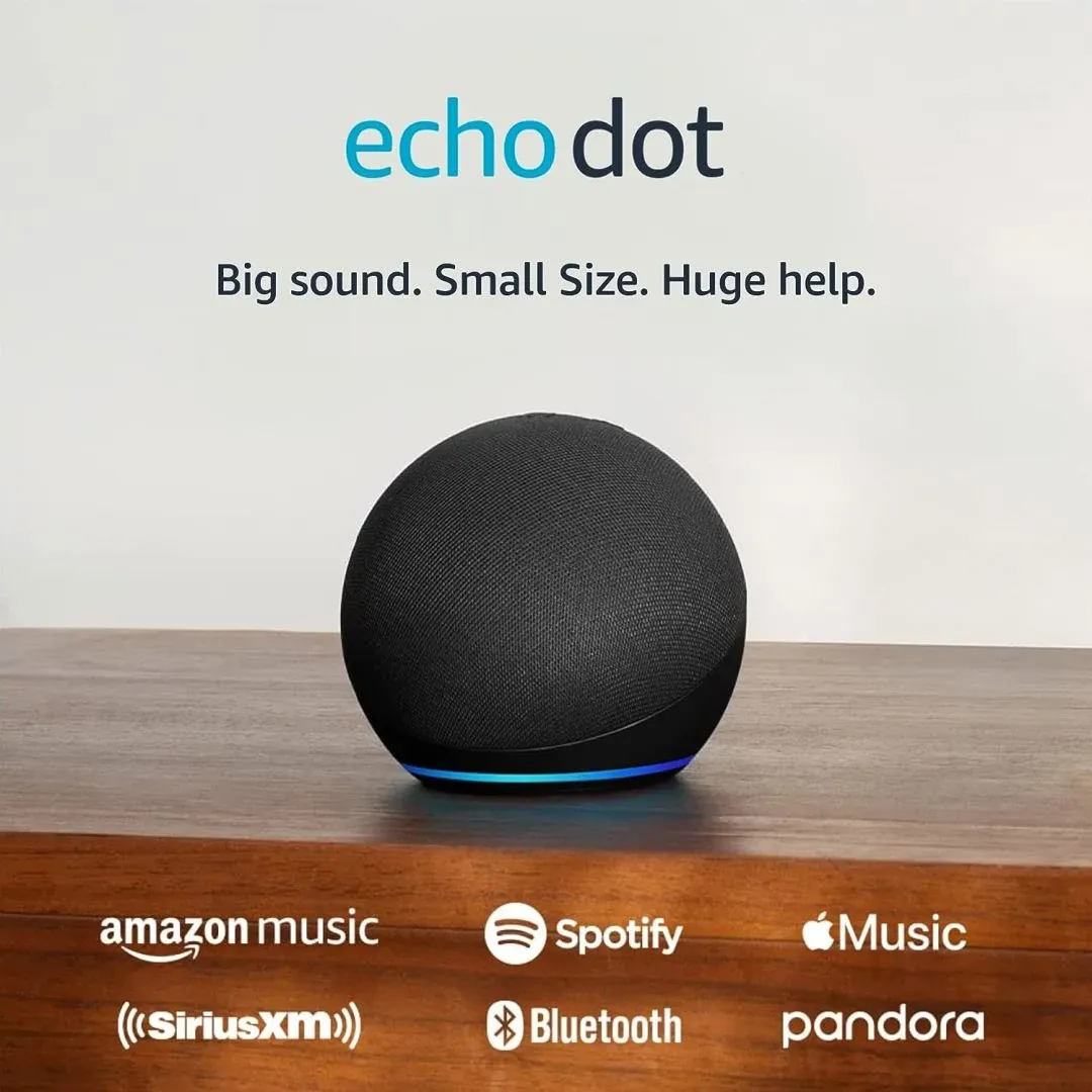 Amazon Echo Dot Charcoal Smart Speaker