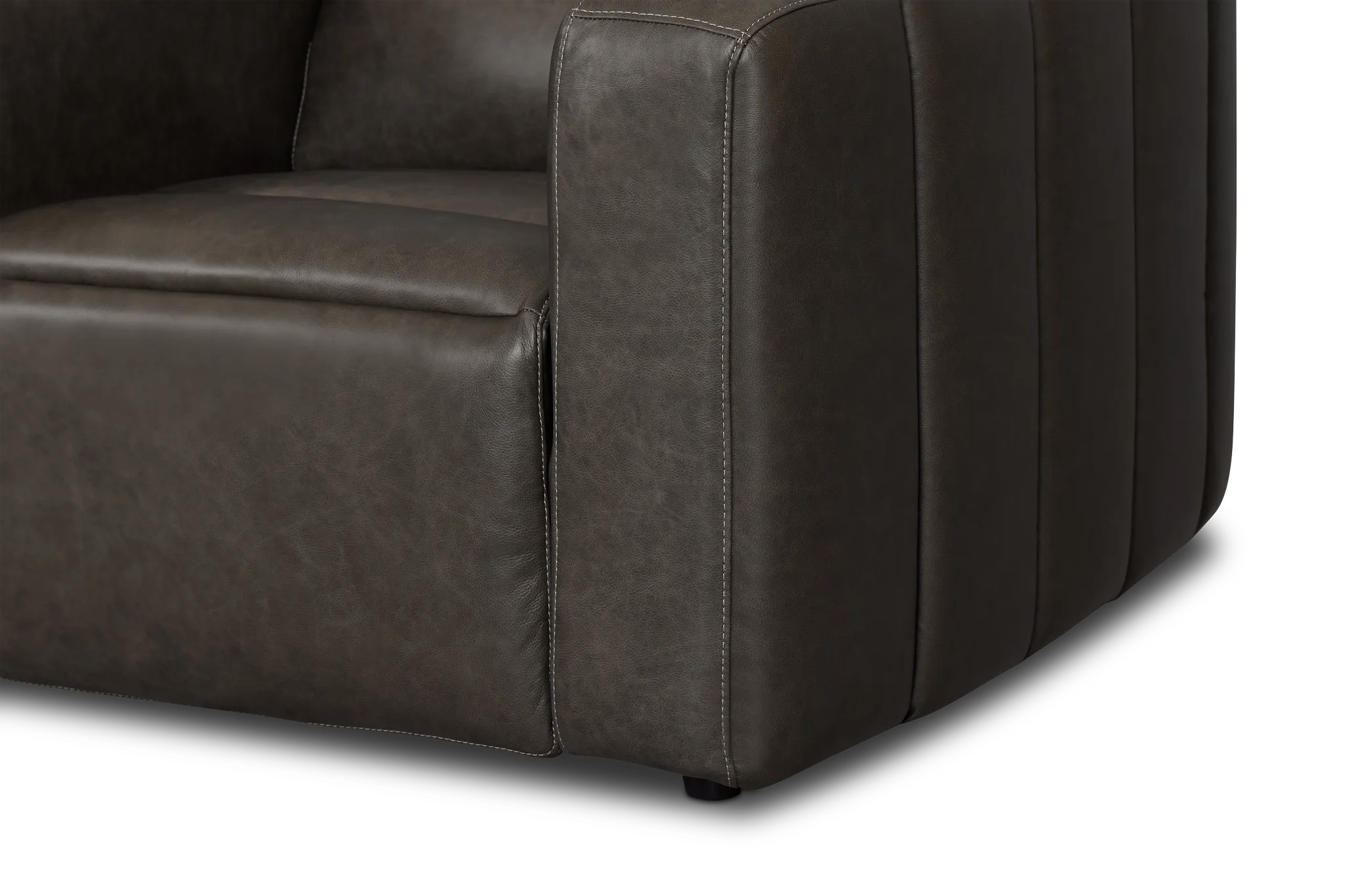 Jace Dark Gray Lthr/vinyl Power Recliner
