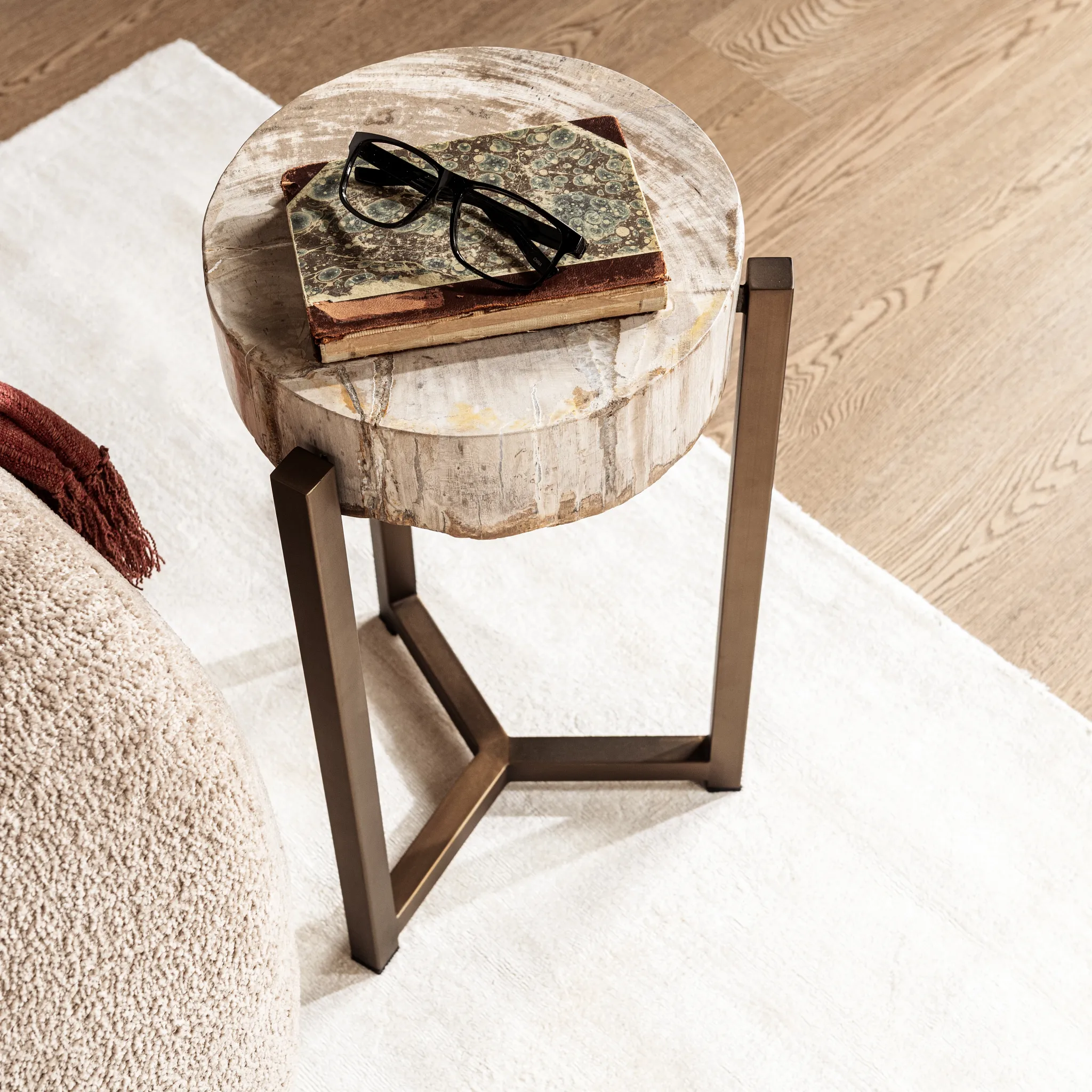 Reef Light Tone Medium Round Accent Table
