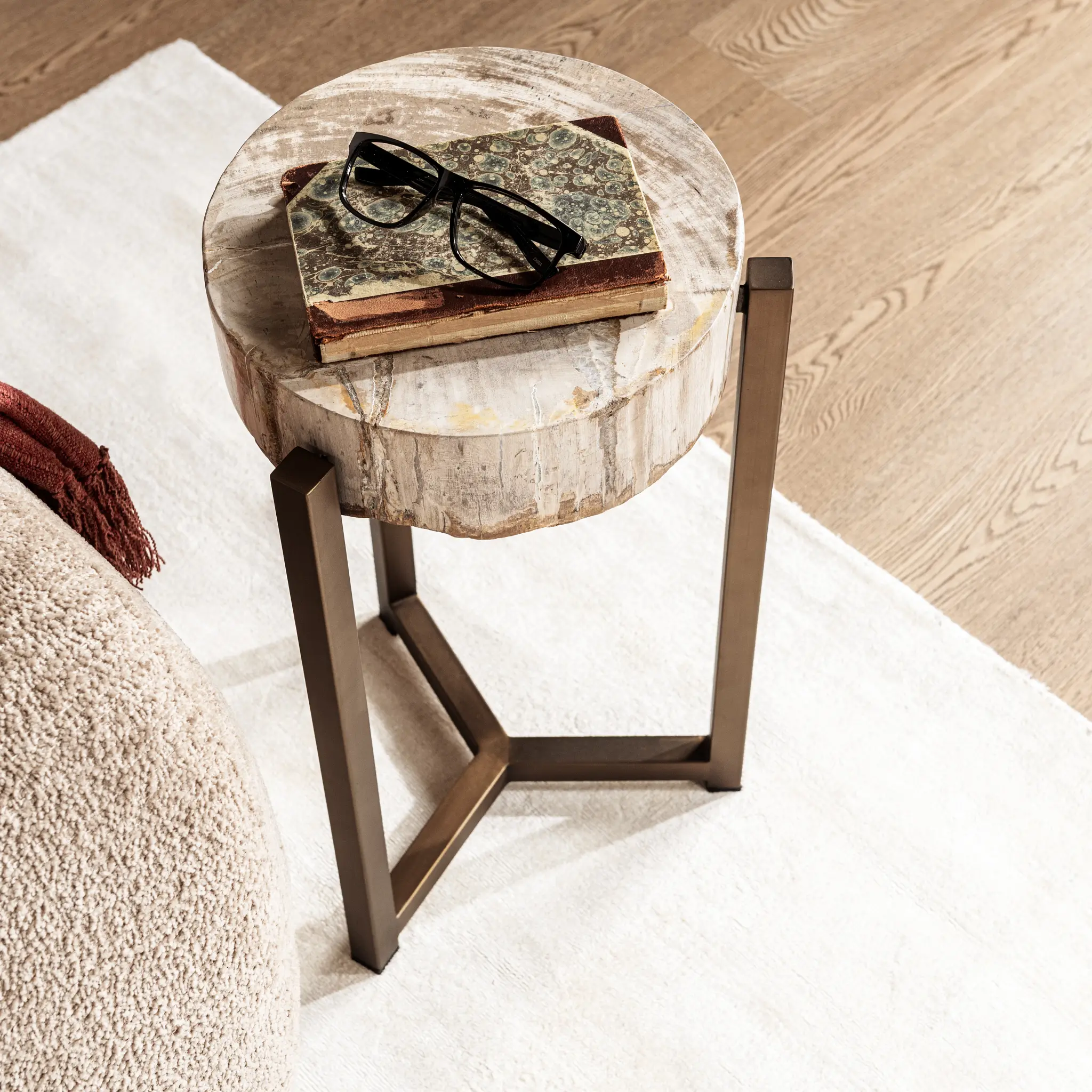Reef Light Tone Medium Round Accent Table Reef Light Tone Medium Round Accent Table