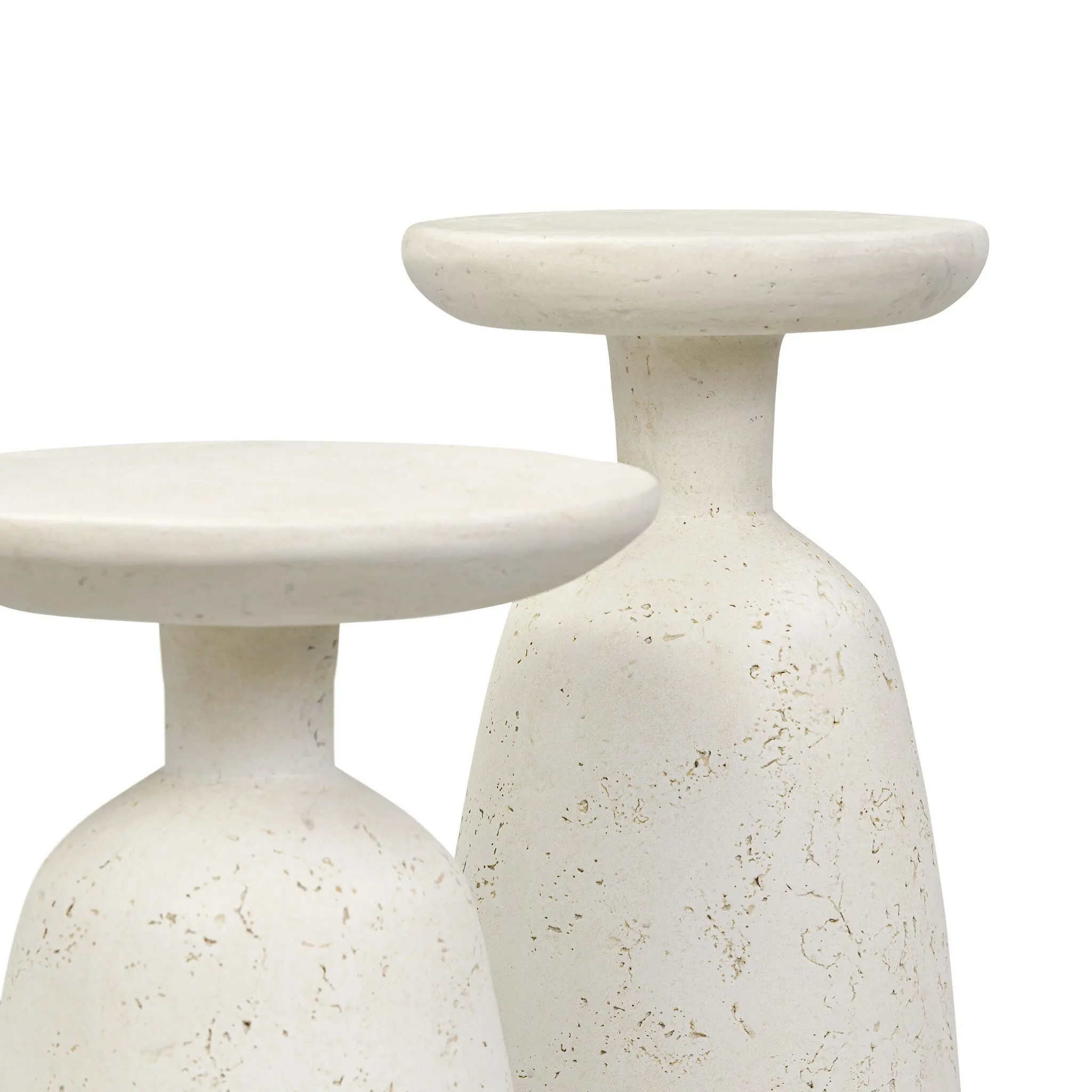 Zume White Concrete Nesting Tables