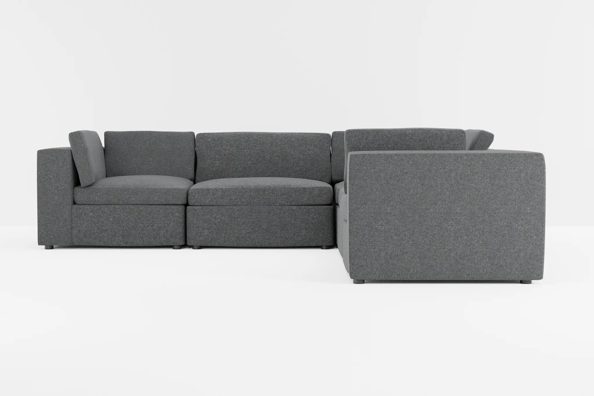 Destin Delray Dark Gray Fabric 5-piece Modular Sectional Destin Delray Dark Gray Fabric 5-piece Modular Sectional