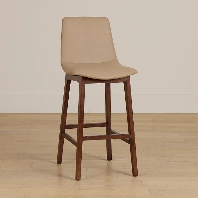 Hamilton Taupemicro 30" Upholstered Barstool