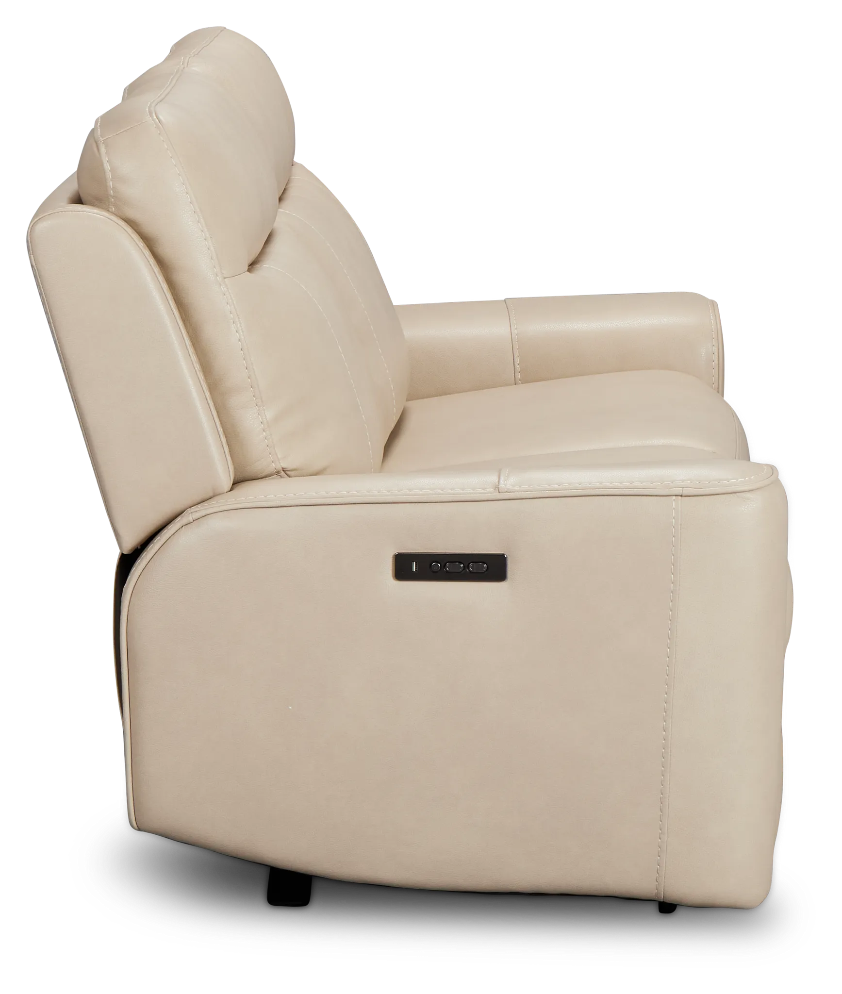 Benji Light Beige Lthr/vinyl Power Reclining Sofa