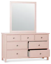 Charleston Pink Dresser & Mirror