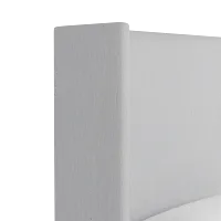 Captiva Delray Light Gray 60" Upholstered Shelter Bed