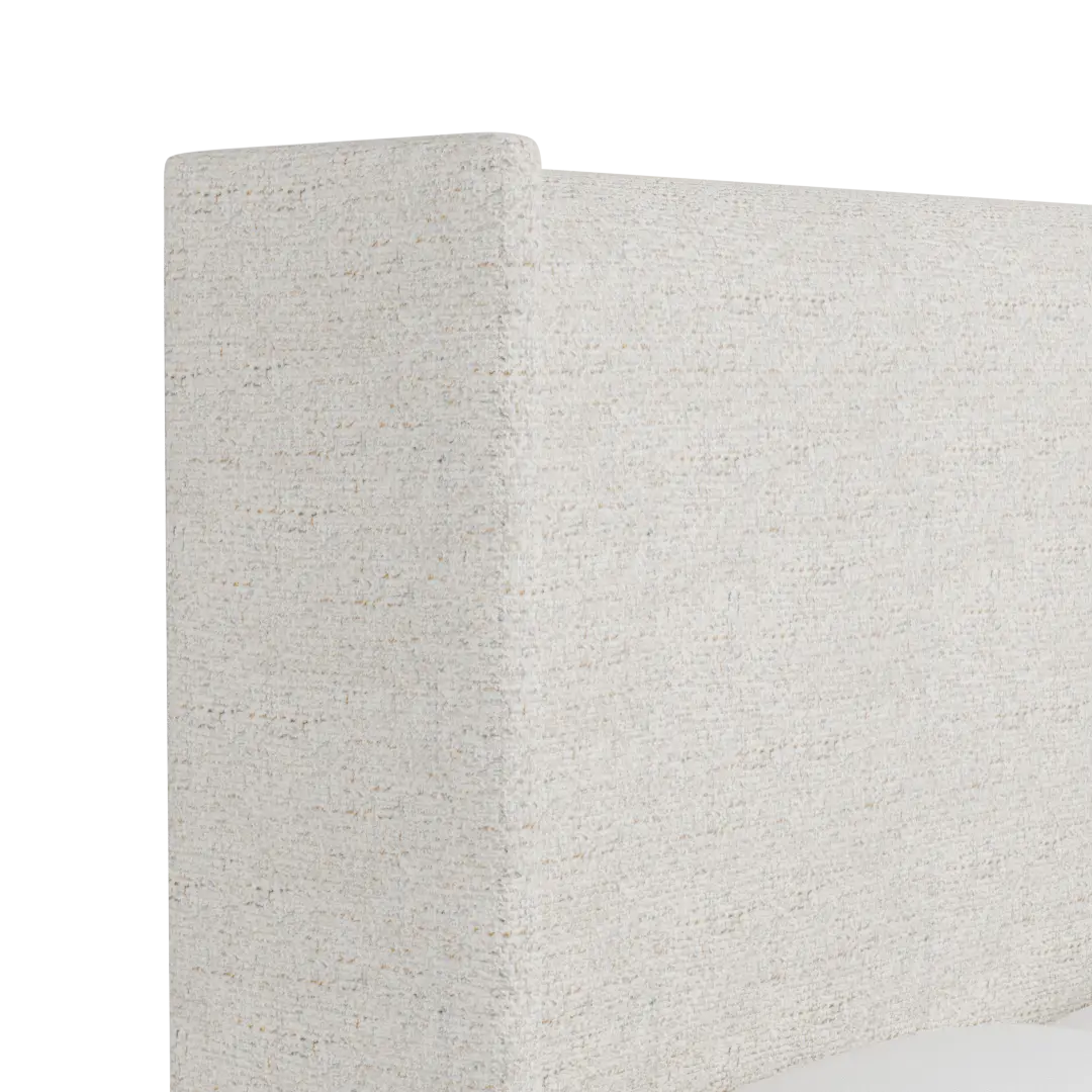 Captiva Natural Beauty Beige 60" Upholstered Shelter Bed Captiva Natural Beauty Beige 60" Upholstered Shelter Bed