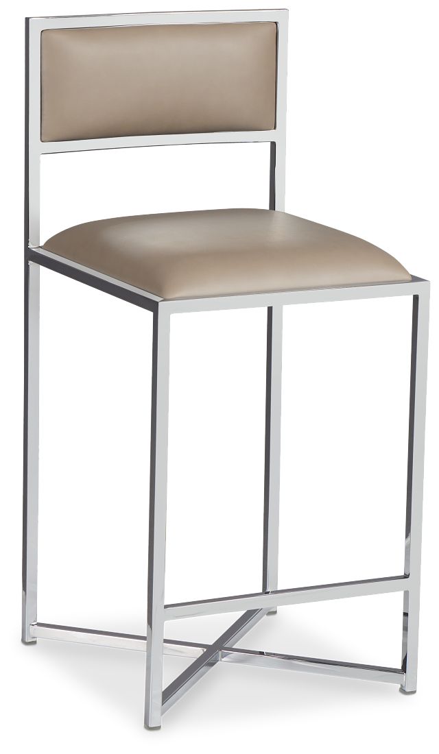 Amalfi Taupe Stnl Steel 24" Barstool