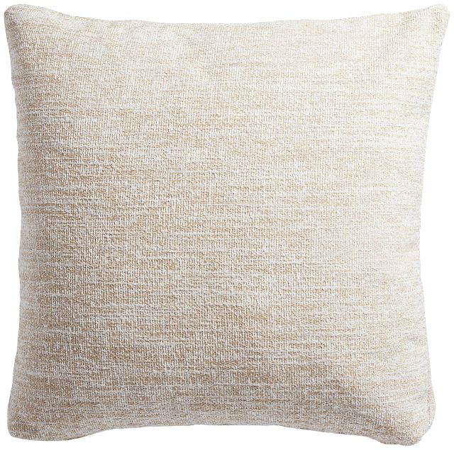 Baxter Taupe 22" Accent Pillow
