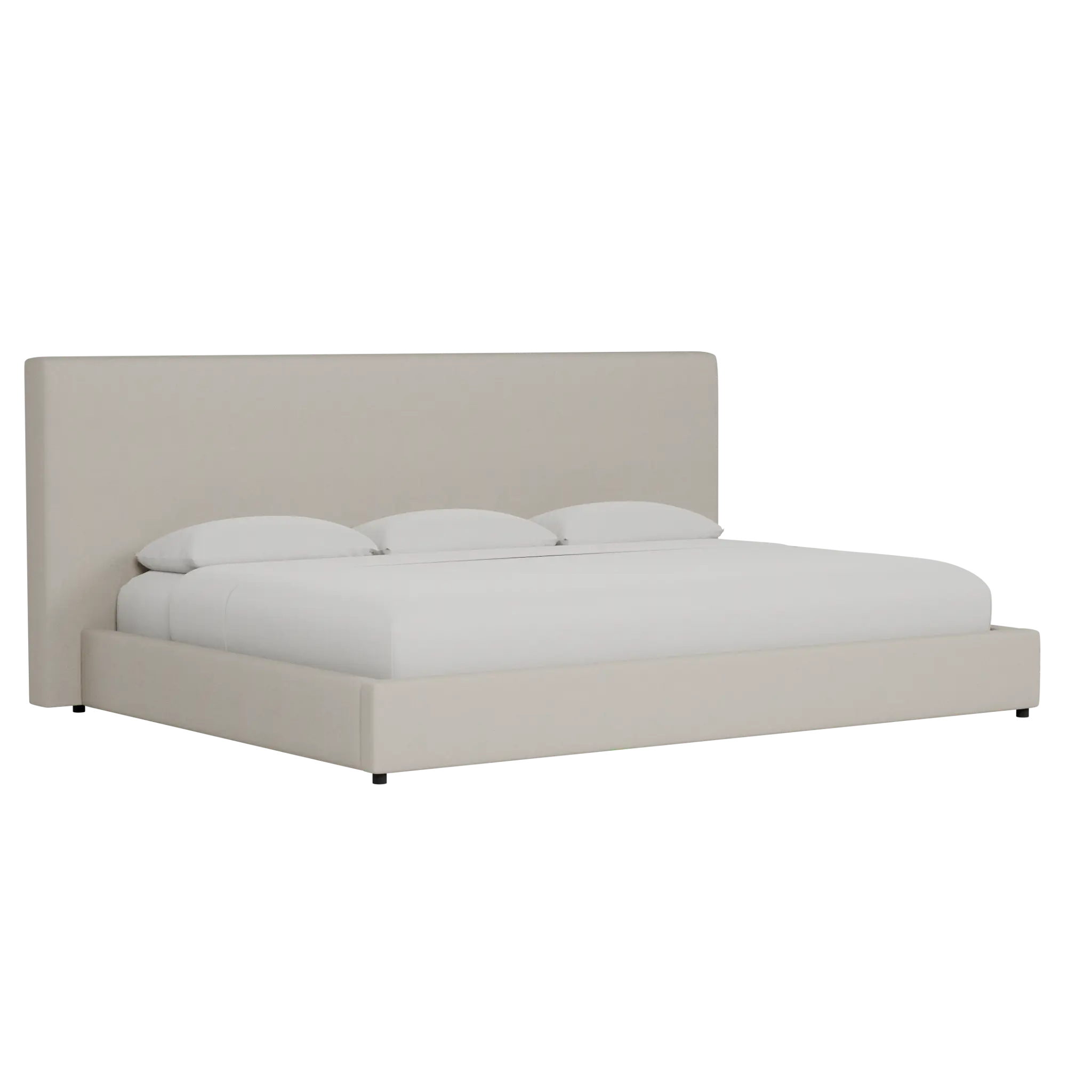 Grayton Suave Beige 54" Upholstered Platform Bed Grayton Suave Beige 54" Upholstered Platform Bed