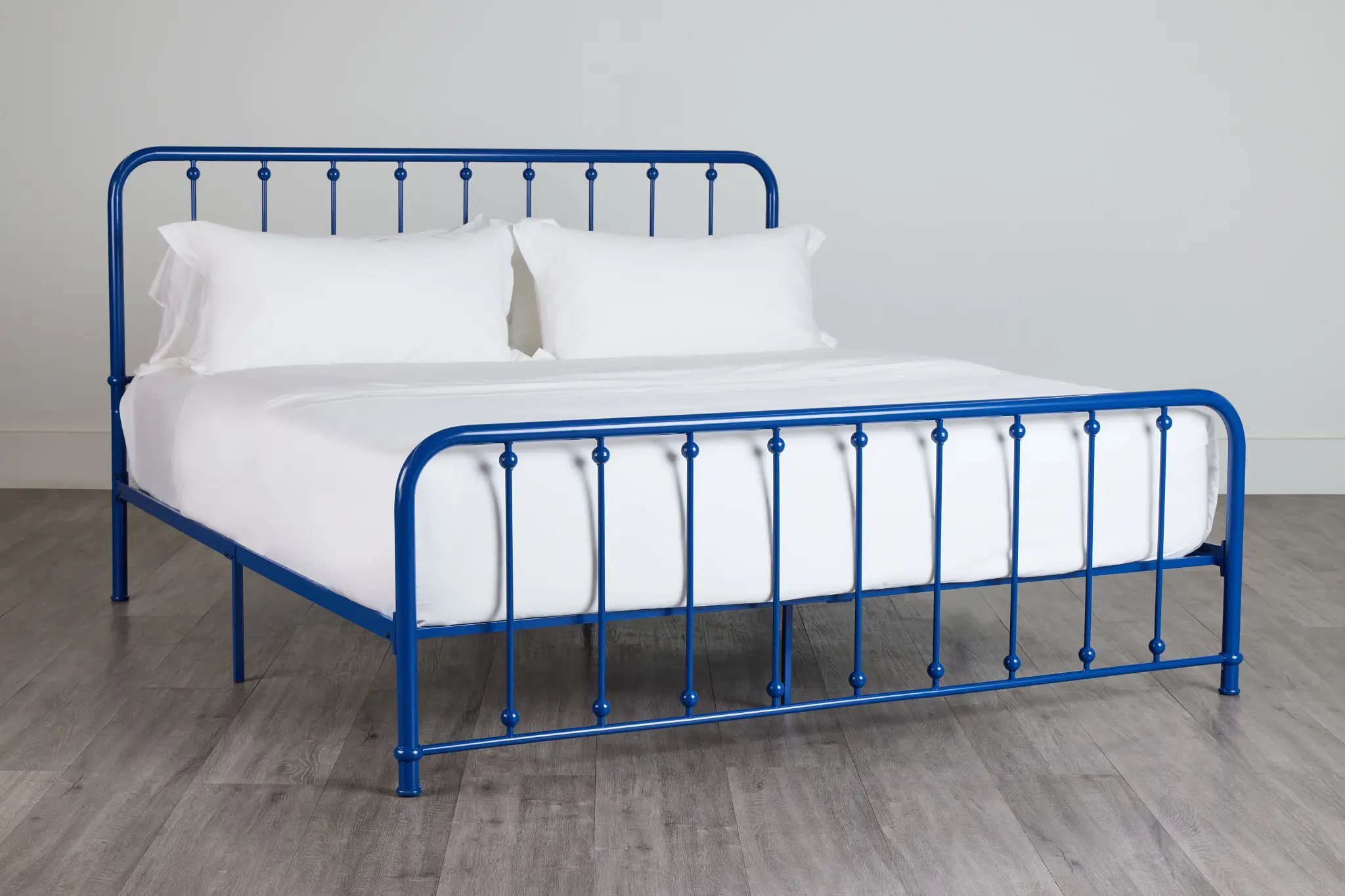 Rory Blue Metal Panel Bed Rory Blue Metal Panel Bed